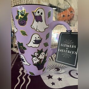 👻NWT👻Purple spooky ghost readers tumblr with Lid!